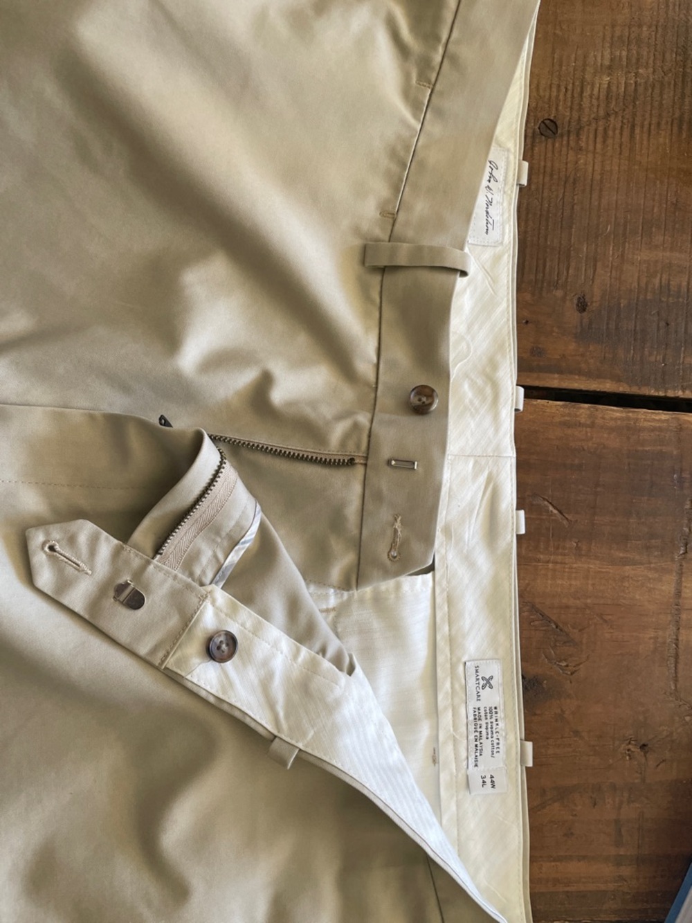 Nordstrom big and tall 44x34 Men's Khaki Chinos - Light Tan